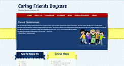 Desktop Screenshot of caringfriendsdaycareministry.com